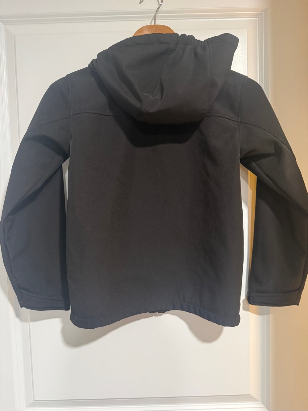Black Snozu Performance Boys Hooded Softshell Jacket